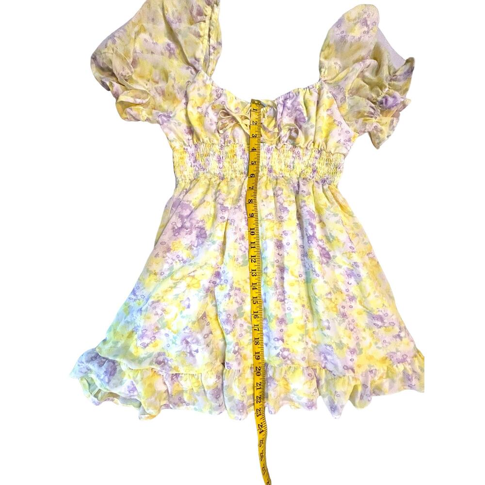 HYFVE Watercolor Floral Babydoll Dress - Size  L - Picture 7 of 14